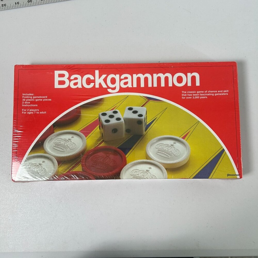 Backgammon‎ Game Pressman Vintage New Sealed